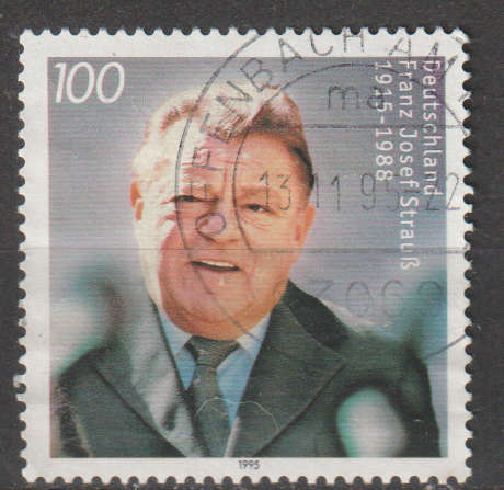 GERMANY 1995 The 80th Anniversary of the Birth of Franz Josef Strauss, Politician ULH SG 2675