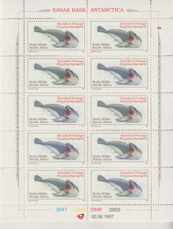 SOUTH AFRICA 1997 Antarctic Fauna UMM SACC 1061