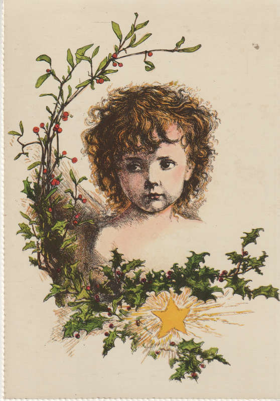 MINT CHRITMAS POSTCARD ILLUSTRATED BY THOMAS NAST