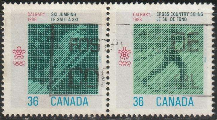 CANADA 1987 Winter Olympic Games - Calgary 1988, Canada ULH SG 1258/9