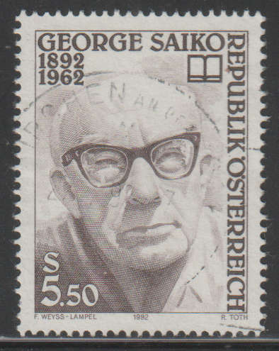 AUSTRIA 1992 The 100th Anniversary of the Birth of George Saiko UNH SG 2285