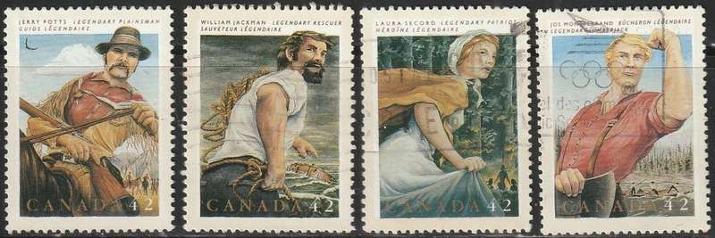 CANADA 1992 Folk Heroes ULH SG 1505-8