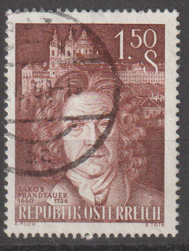AUSTRIA 1960 The 300th Anniversary of Jakob Prandtauer ULH SG 1357