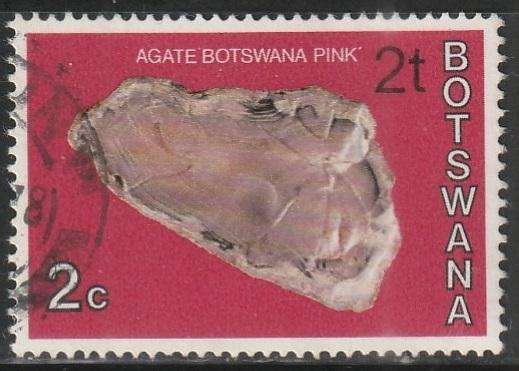 BOTSWANA 1976 Issues of 1974 Surcharged in New Currency ULH SG 368