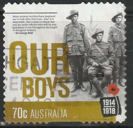AUSTRALIA 2014 The 100th Anniversary of the Beginning of World War I ULH SG 4172
