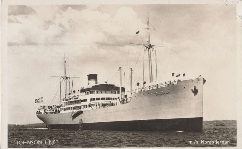 MINT REAL PHOTO POST CARD JOHNSON LINE MS NORDSTJERNAN