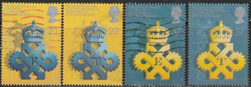 GB 1990 The 25th Anniversary of the Queen's Awards for Export and Technological AchieveULH SG 1497-1