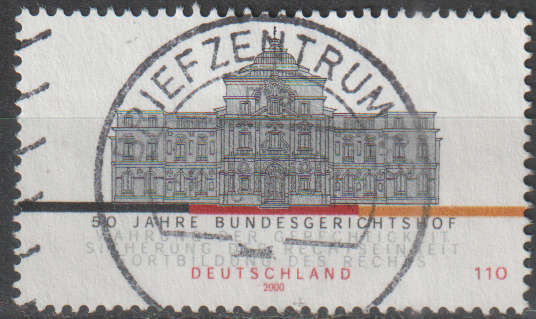 GERMANY 2000 The 50th Anniversary of the Supreme Court ULH SG 2985