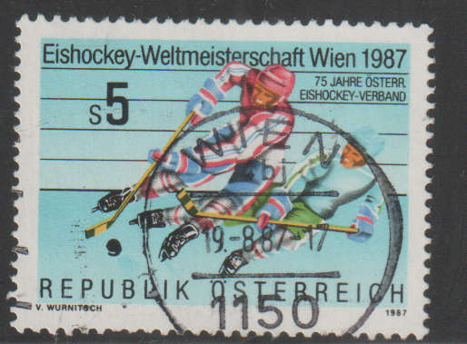 AUSTRIA 1987 Ice Hockey World Championships UNH SG 2120