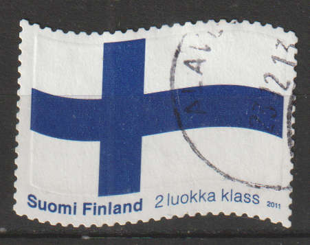 FINLAND 2011 Blue Cross Flag - Self Adhesive ULH SG 2048