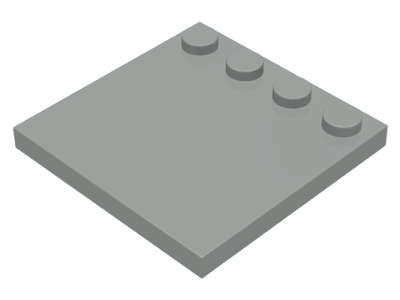ORIGINAL LEGO Tile, Modified 4 x 4 with Studs on Edge USED LIGHT GRAY