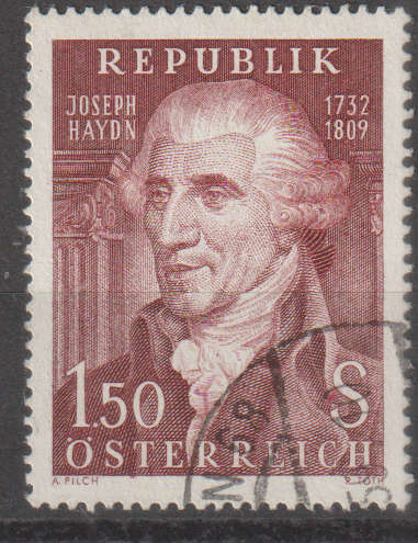 AUSTRIA 1959 The 150th Anniversary of the Death of Joseph Haydn ULH SG 1342