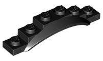 USED LEGO Vehicle, Mudguard 1 1/2 x 6 x 1 with Arch BLACK