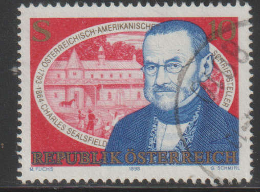AUSTRIA 1993 The 200th Anniversary of the Birth of Writer Charles Sealsfield UNH SG 2323