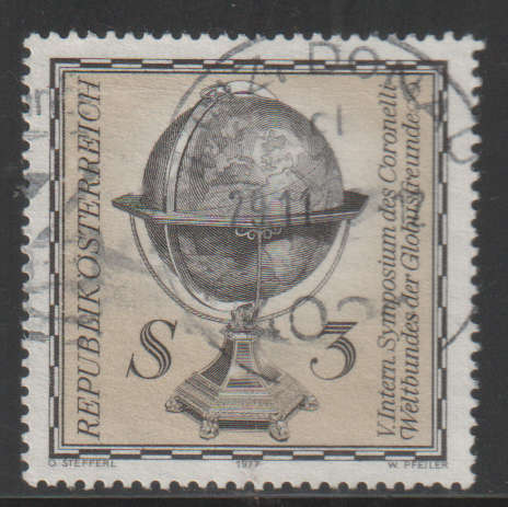 AUSTRIA 1977 The 5th International Symposium of the Coronelli World Federation of Globe EUNH SG 1788