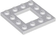 ORIGINAL NINJAGO LEGO Plate, Modified 4 x 4 with 2 x 2 Open LIGHT BLUISH GRAY