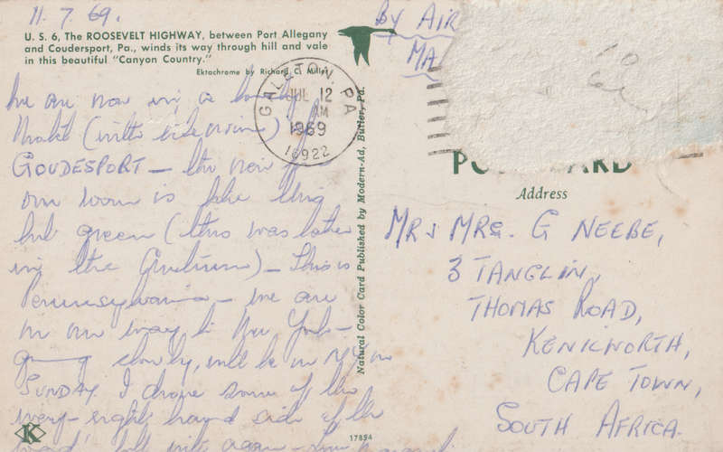 USED POST CARD
