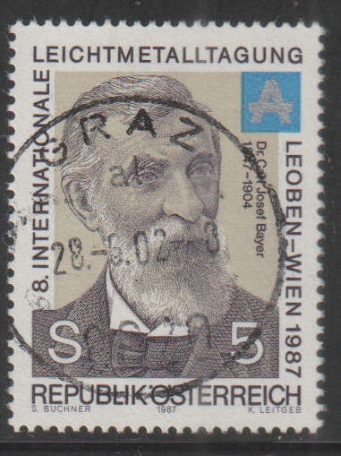 AUSTRIA 1987 The 100th Anniversary of the Bayer Method UNH SG 2132