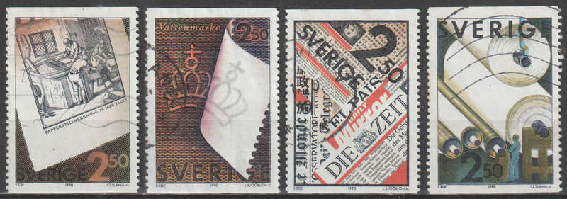 SWEDEN 1990 Pulp and Paper ULH SG 1521-4