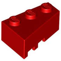 Lego (USED) ~ Wedge 3 x 2 Right RED
