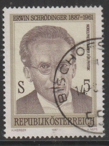 AUSTRIA 1987 The 100th Anniversary of the Birth of Erwin Schrödinger UNH SG 2135