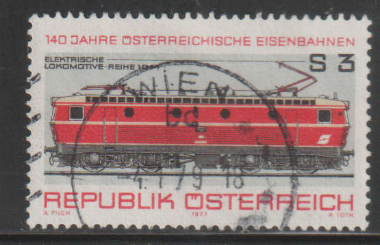 AUSTRIA 1977 The 140th Anniversary of Austrian Railroads UNH SG 1795