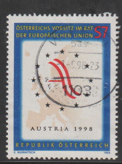 AUSTRIA 1998 Austrian Presidency at the European Union UNH SG 2512