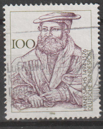 GERMANY 1994 The 500th Anniversary of the Birth of Hans Sach, Writer ULH SG 2604
