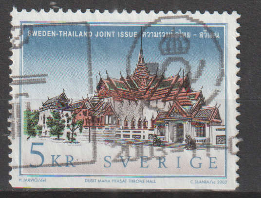 SWEDEN 2002 Royal Palaces - Joint Issue with Thailand ULH SG 2239