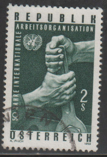 AUSTRIA 1969 The 50th Anniversary of the International Labour Organization UNH SG 1557