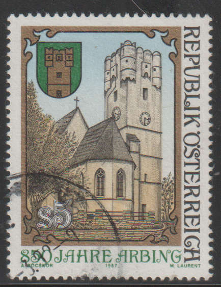 AUSTRIA 1987 The 850th Anniversary of Arbing (1137-1987) UNH SG 2137