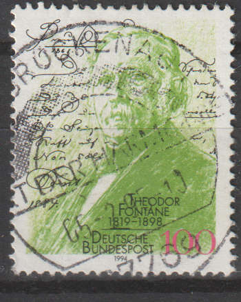 GERMANY 1994 The 175th Anniversary of the Birth of Theodor Fontane, Poet ULH SG 2612