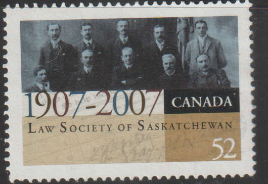 CANADA 2007 The 100th Anniversary of the Law Society of Saskatchewan ULH SG 2509