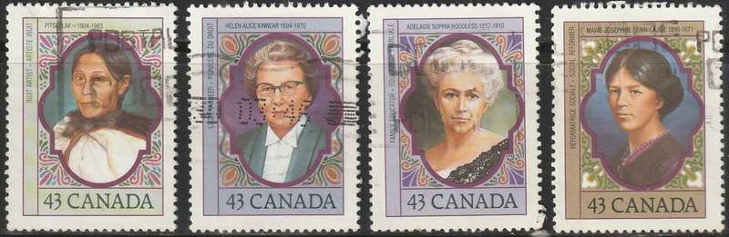 CANADA 1993 Prominent Canadian Women ULH SG 1529-32