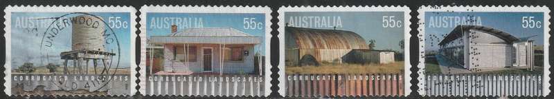 AUSTRALIA 2009 Corrugated Landscapes UNH SG 3258-61