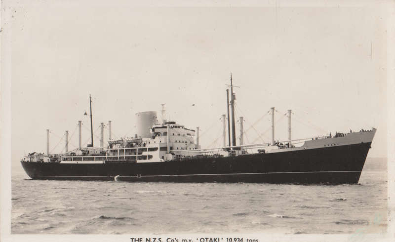 SHIPS OF THE WORLD POST CARDS MV OTAKI