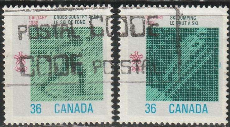 CANADA 1987 Winter Olympic Games - Calgary 1988, Canada ULH SG 1258/9