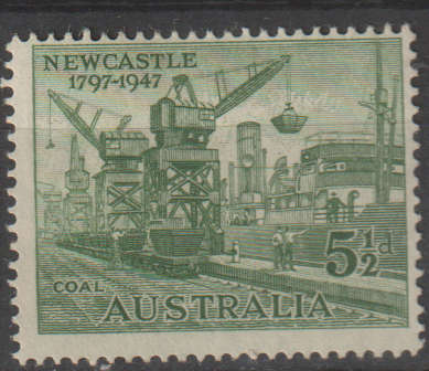 AUSTRALIA 1947 The 150th Anniversary of the City of Newcastle MM SG 221