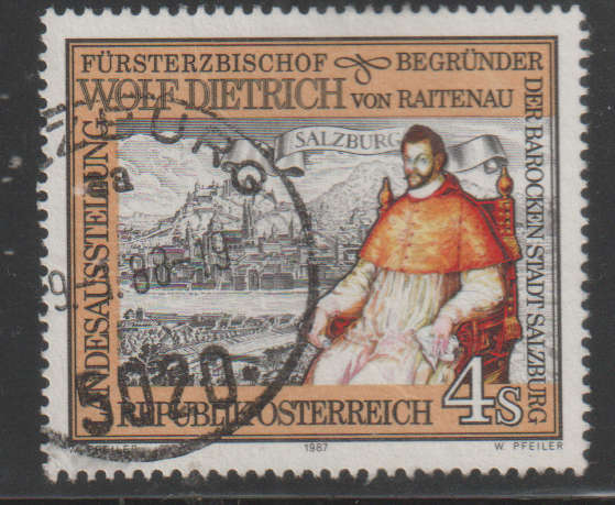 AUSTRIA 1987 Provincial Exhibit - Princely Archbishop Wolf-Dietrich von Raitenau UNH SG 2126