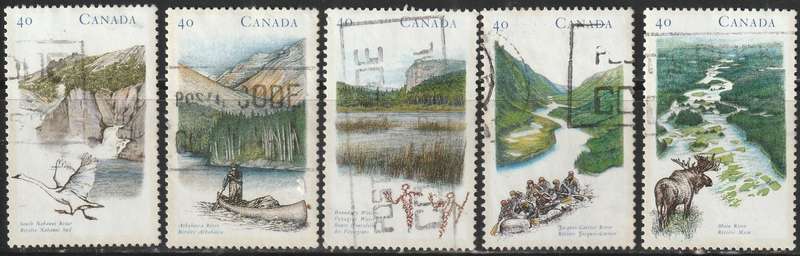 CANADA 1991 Canadian Rivers ULH SG 1432-6