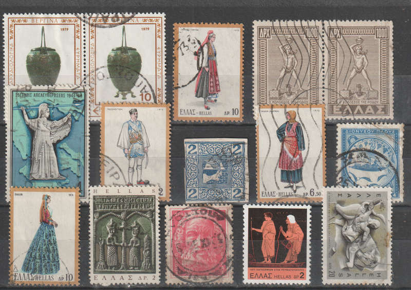 GREECE SELECTION BID PER STAMP TO TAKE ALL