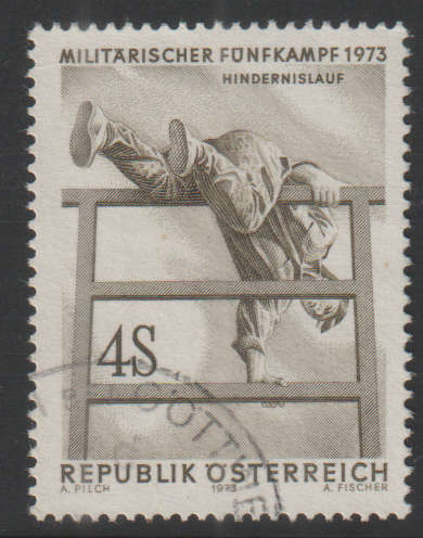 AUSTRIA 1973 Sports - Steeplechaser Military Pentathlon UNH SG 1663