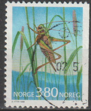 NORWAY 1998 Insects - Dragonfly and Grasshopper ULH SG 1307