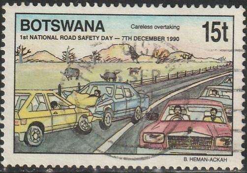 BOTSWANA 1990 The 1st National Road Safety Day ULH SG 707