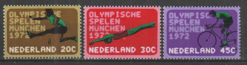 NETHER,ANDS 1972 Olympic Games - Munich, Germany UMM SG 1153-5