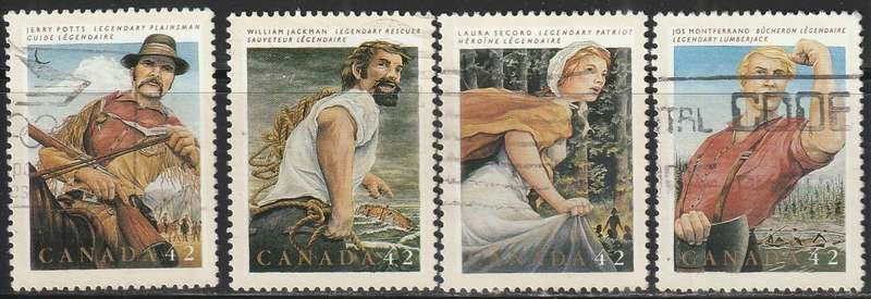 CANADA 1992 Folk Heroes ULH SG 1505-8