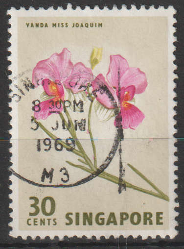 SINGAPORE 1962 Animals and Flowers ULH SG 73