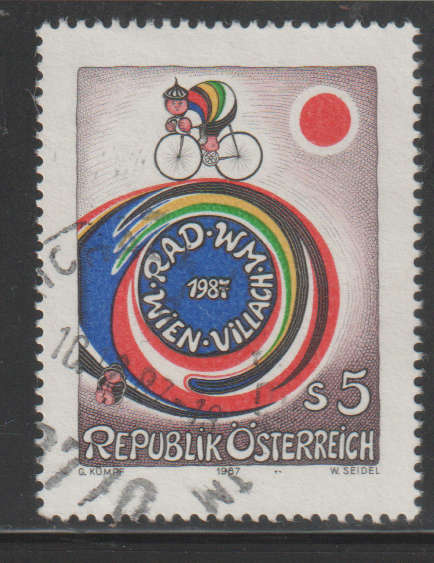 AUSTRIA 1987 Cycling World Championship UNH SG 2139