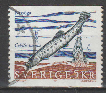 SWEDEN 1991 Fish ULH SG 1553