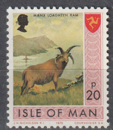 ISLE OF MAN 1973 Postal Independence UMM SG 31